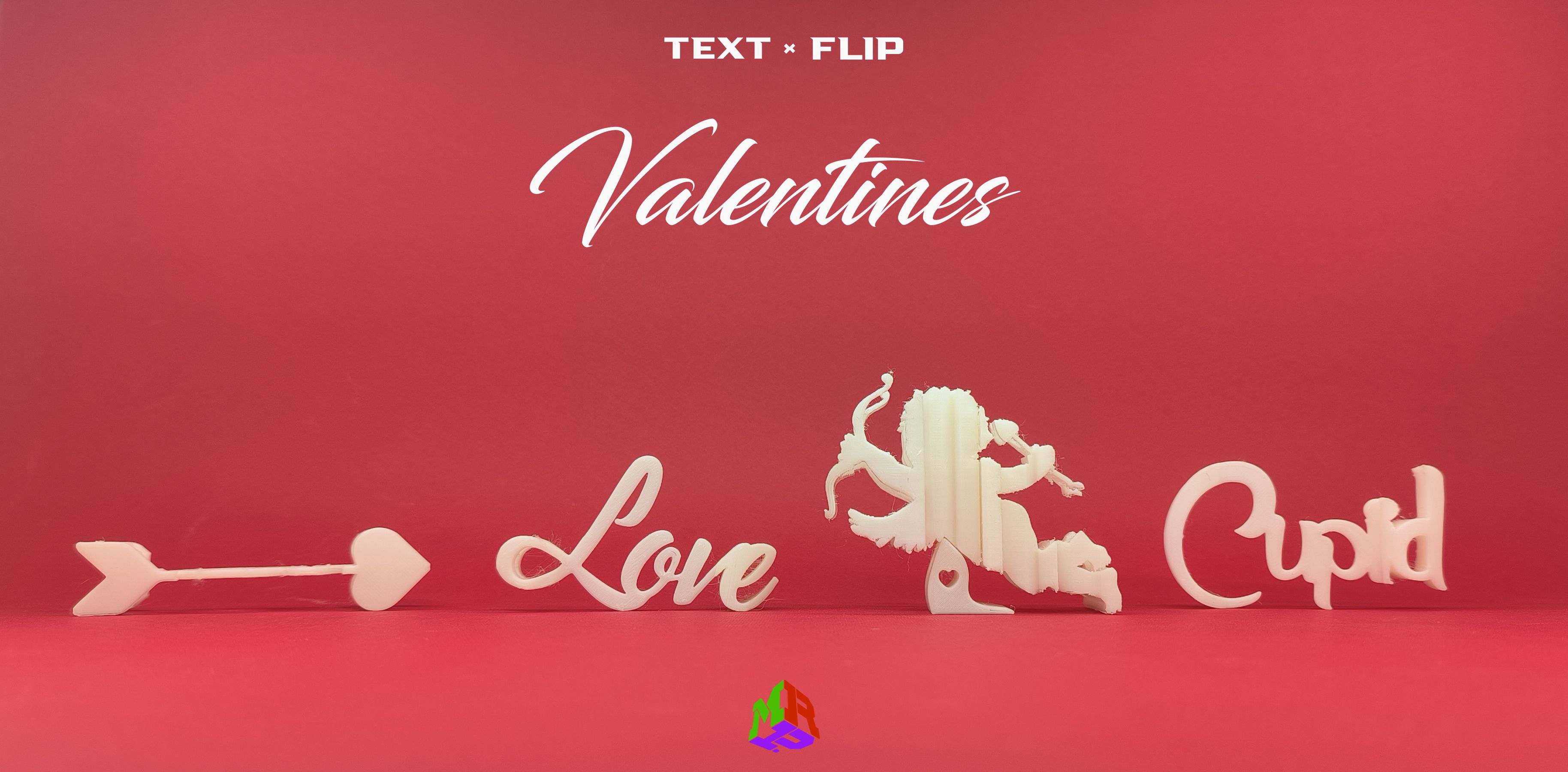 Text Flip - Love Arrow | 3D models download | Creality Cloud