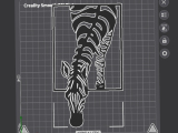 Zebra. Wall panel-2