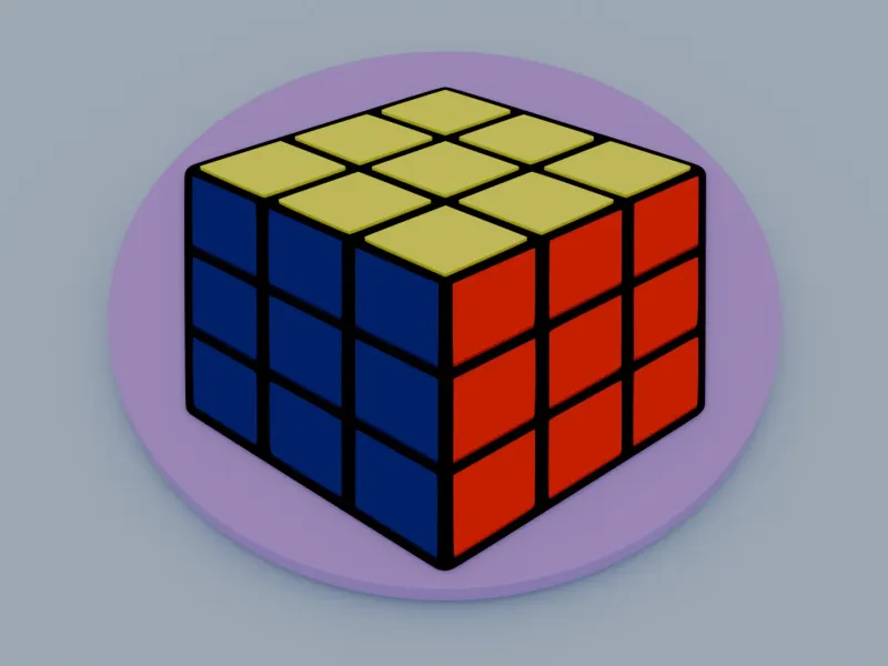 Rubik's cube coaster