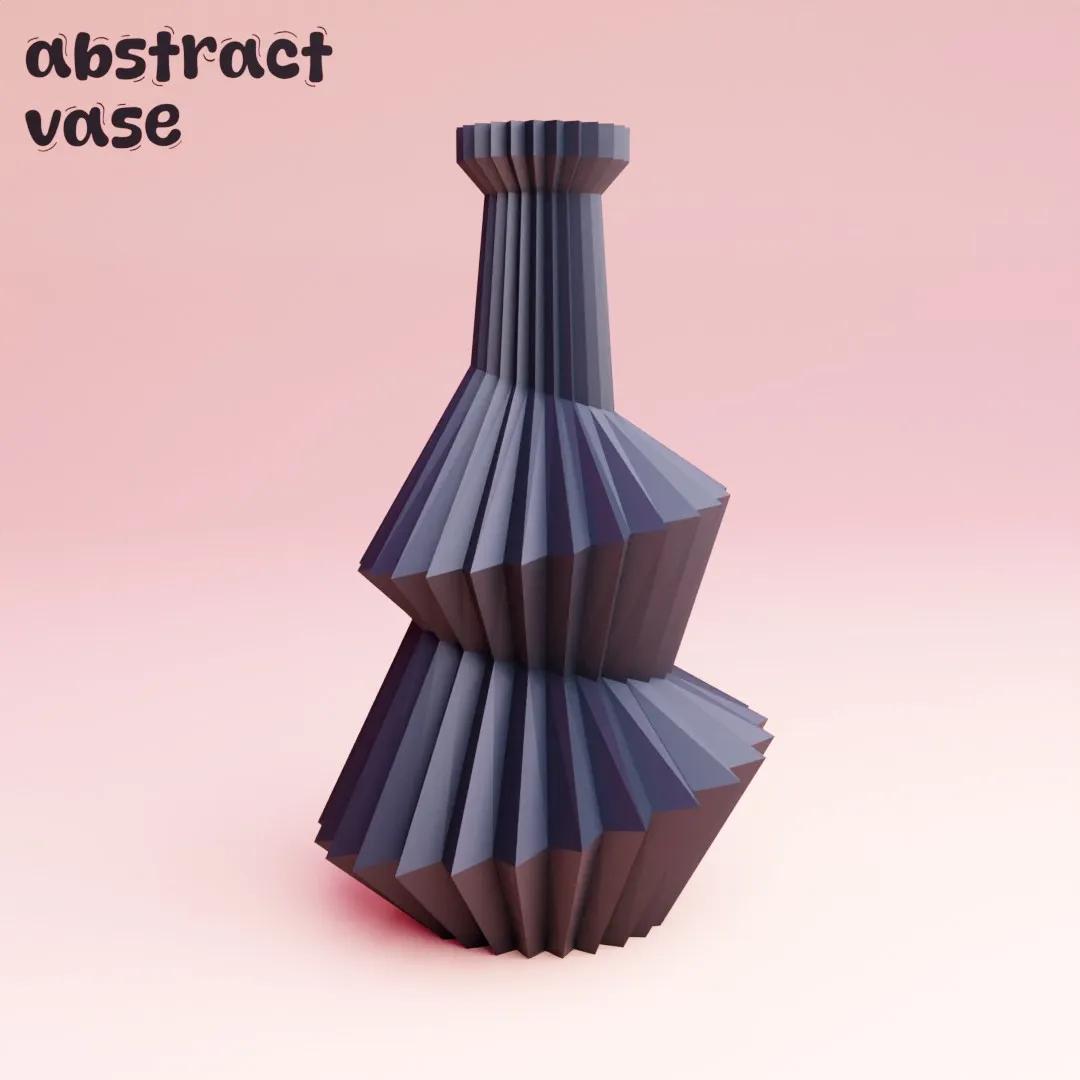 abstract geometric vase for home decoration