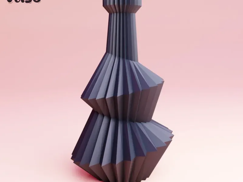 abstrakte geometrische Vase