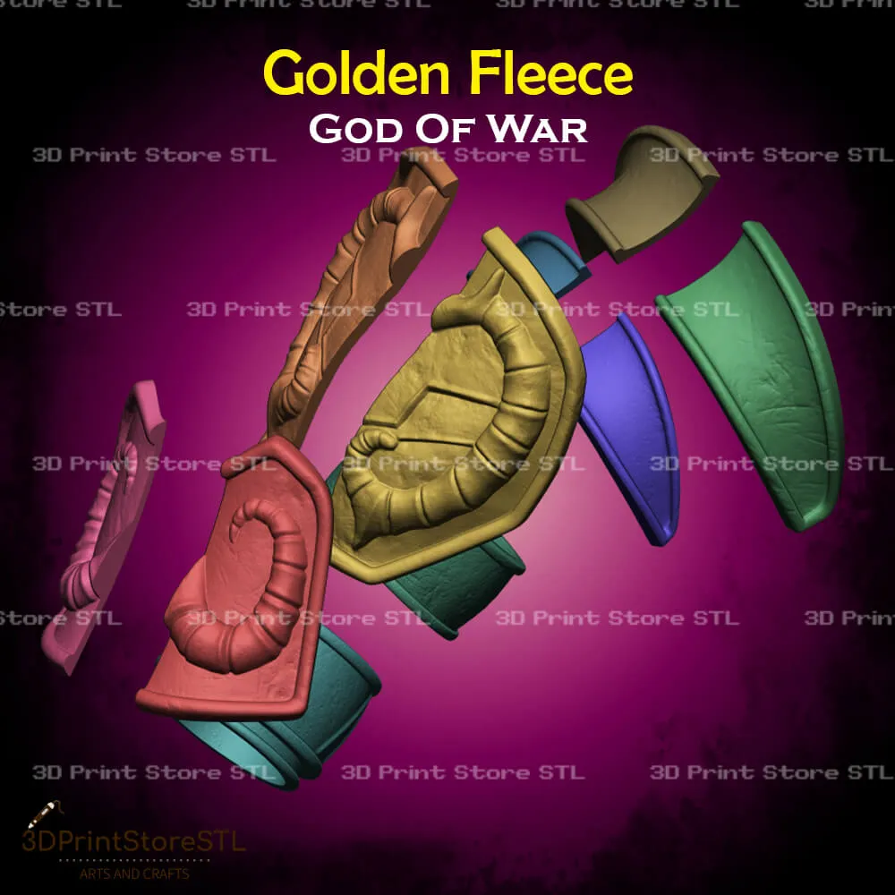 Golden Fleece Cosplay God of War - STL File