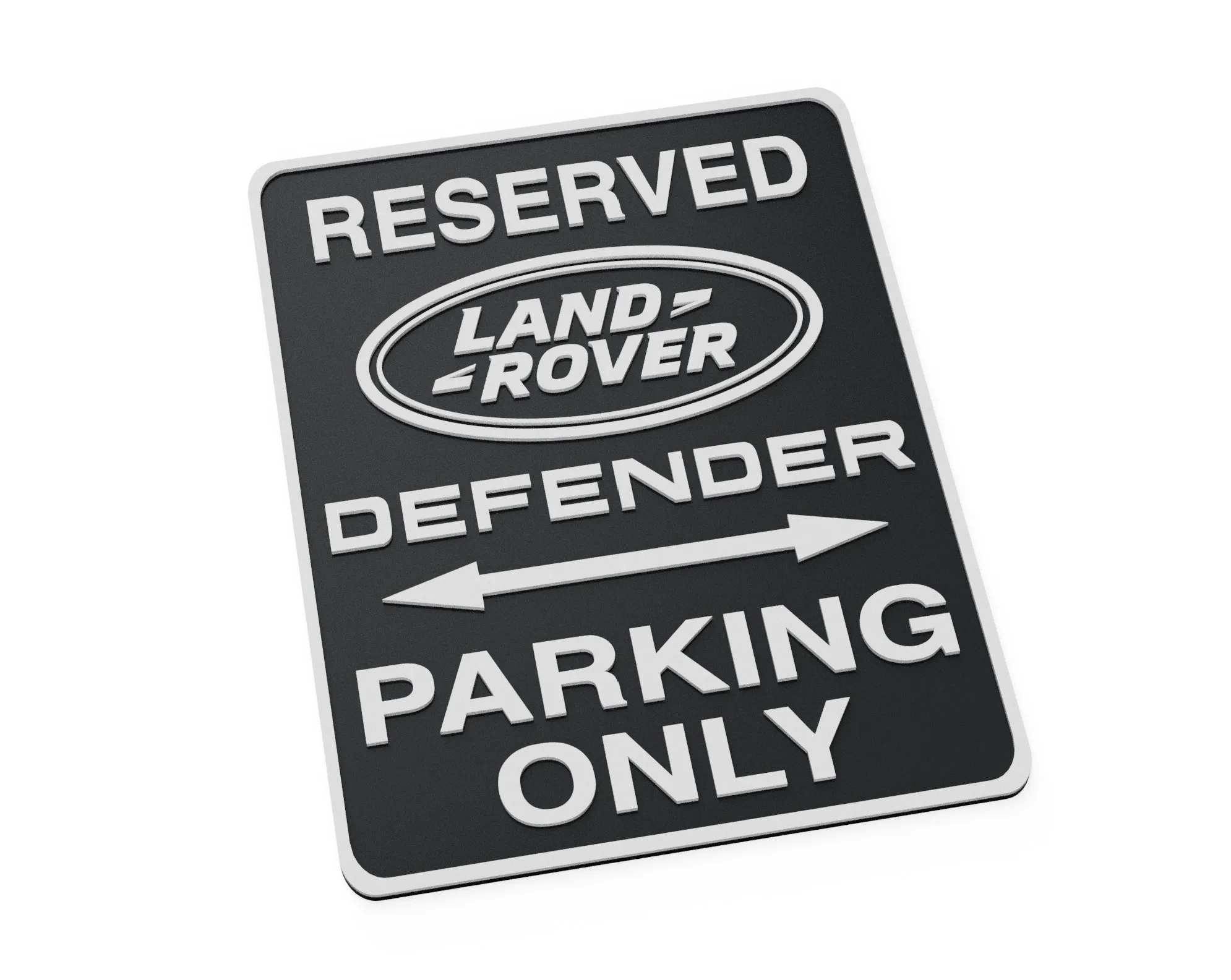 Easy Print Land Rover Defender Parking Workshop Garage Sign
