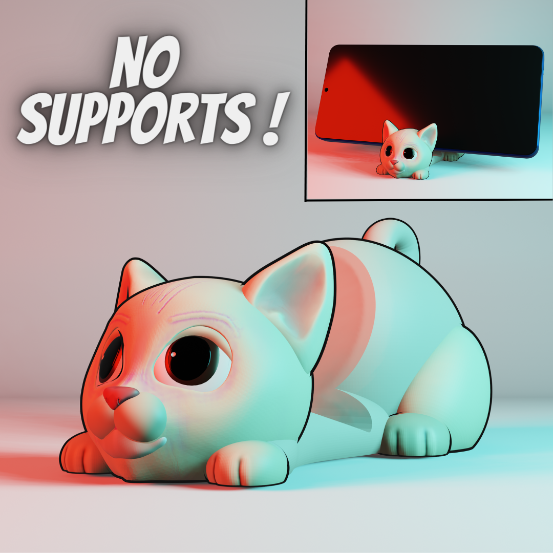 Cat Phone Holder | 3D modeller indir | Creality Bulutu