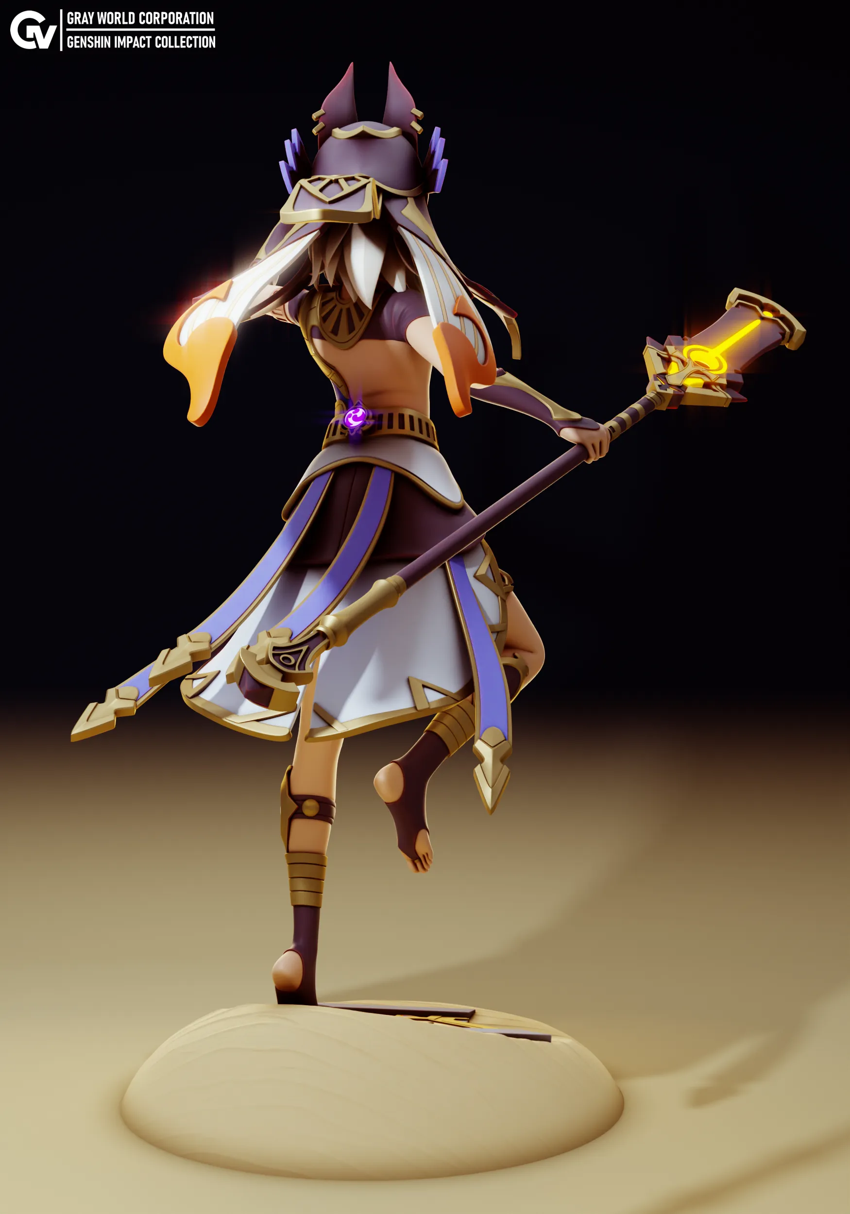 Cyno Reference Characters & Creatures STL Download - Cyno 3 | Genshin Impactby Gray ...