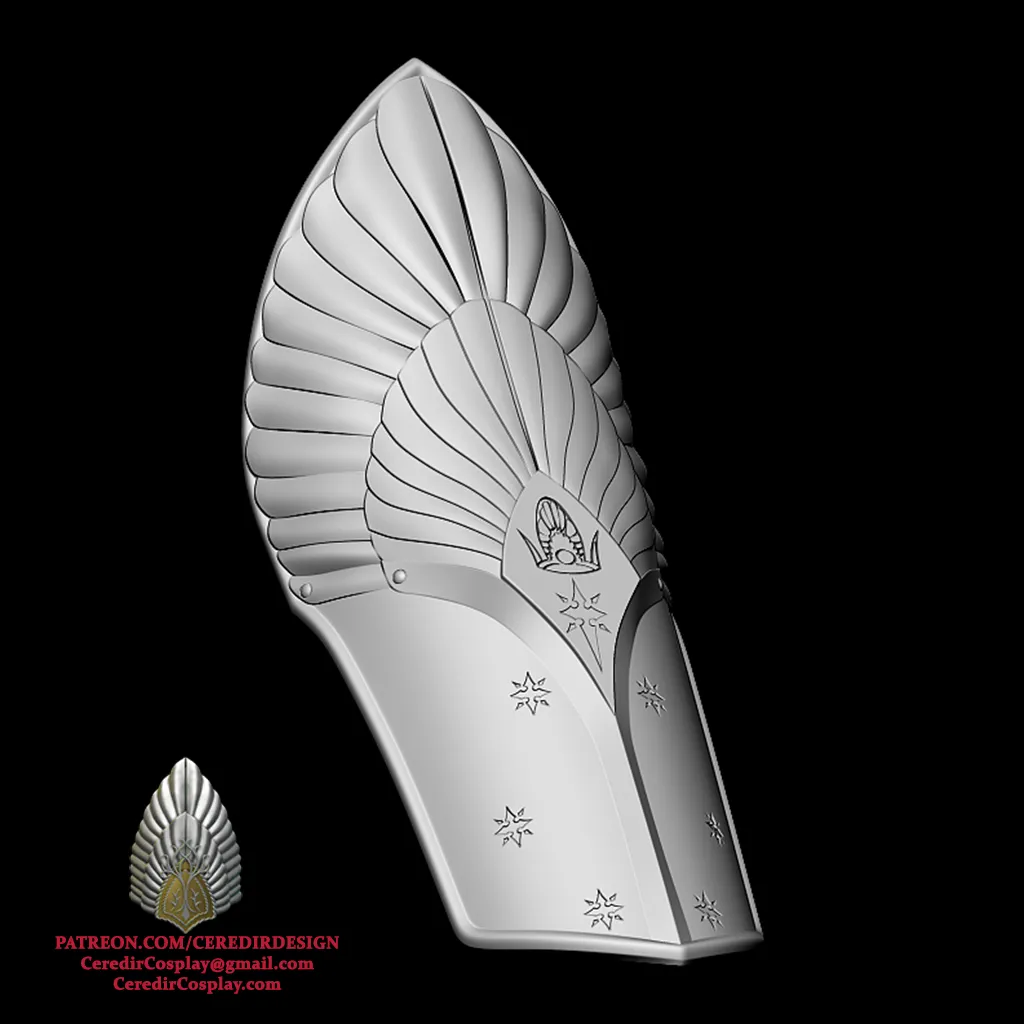 Aragorn King Ellessar Shin Armor lord of the rings 3D DL