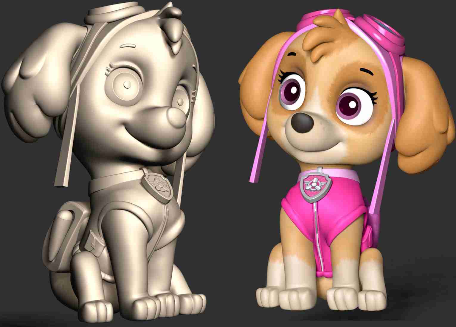 Skye Paw Patrol 3d Models Download Creality Cloud