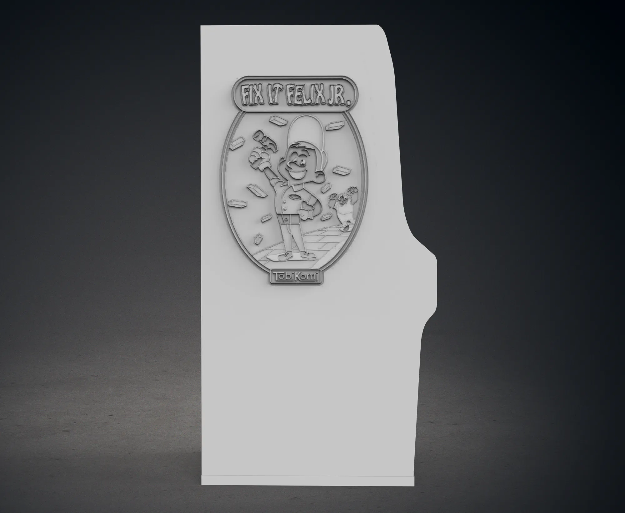 Fix It Felix Jr. Arcade Cabinet with Lithophane
