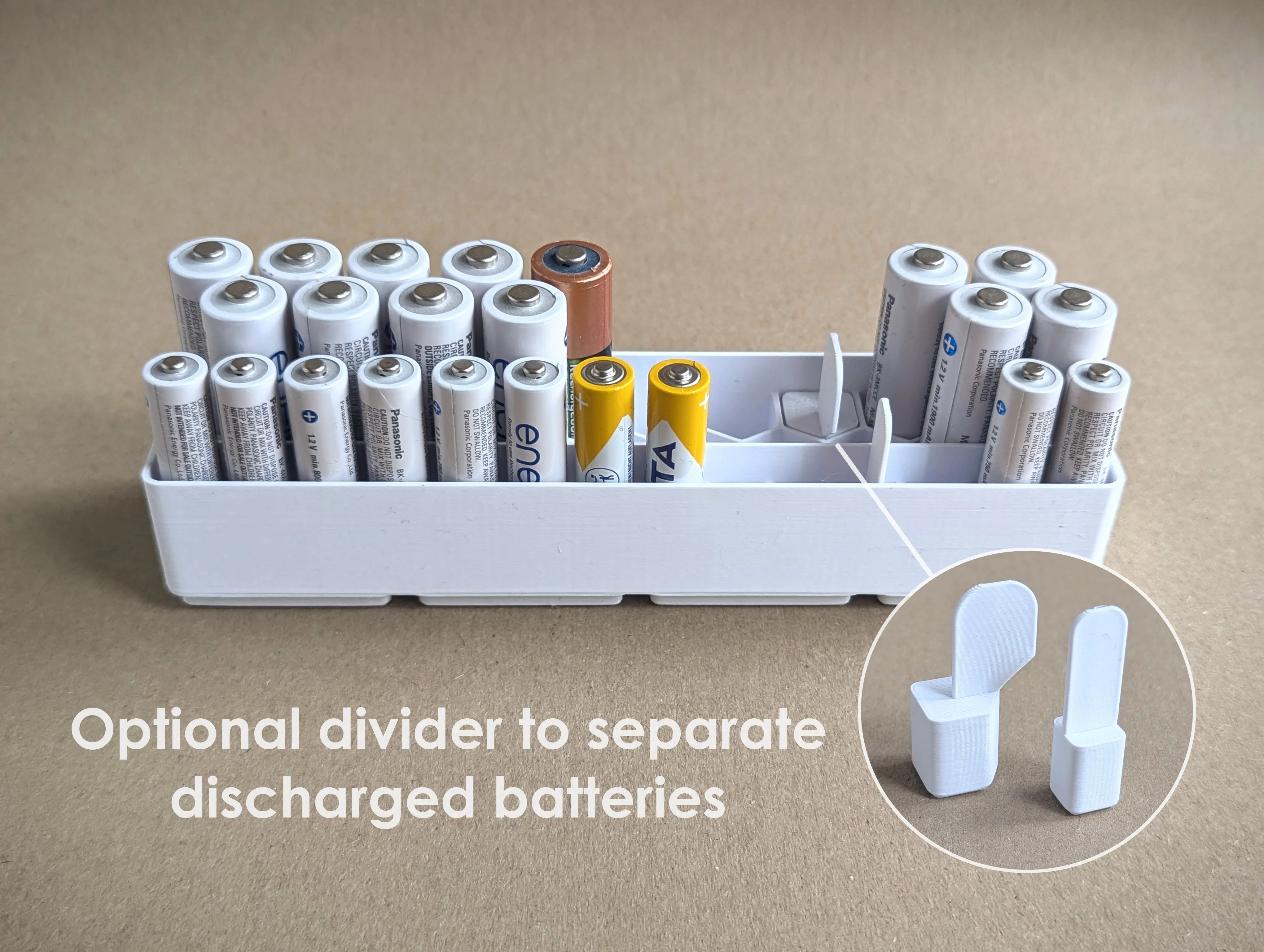 Battery Holder with optional Gridfinity base