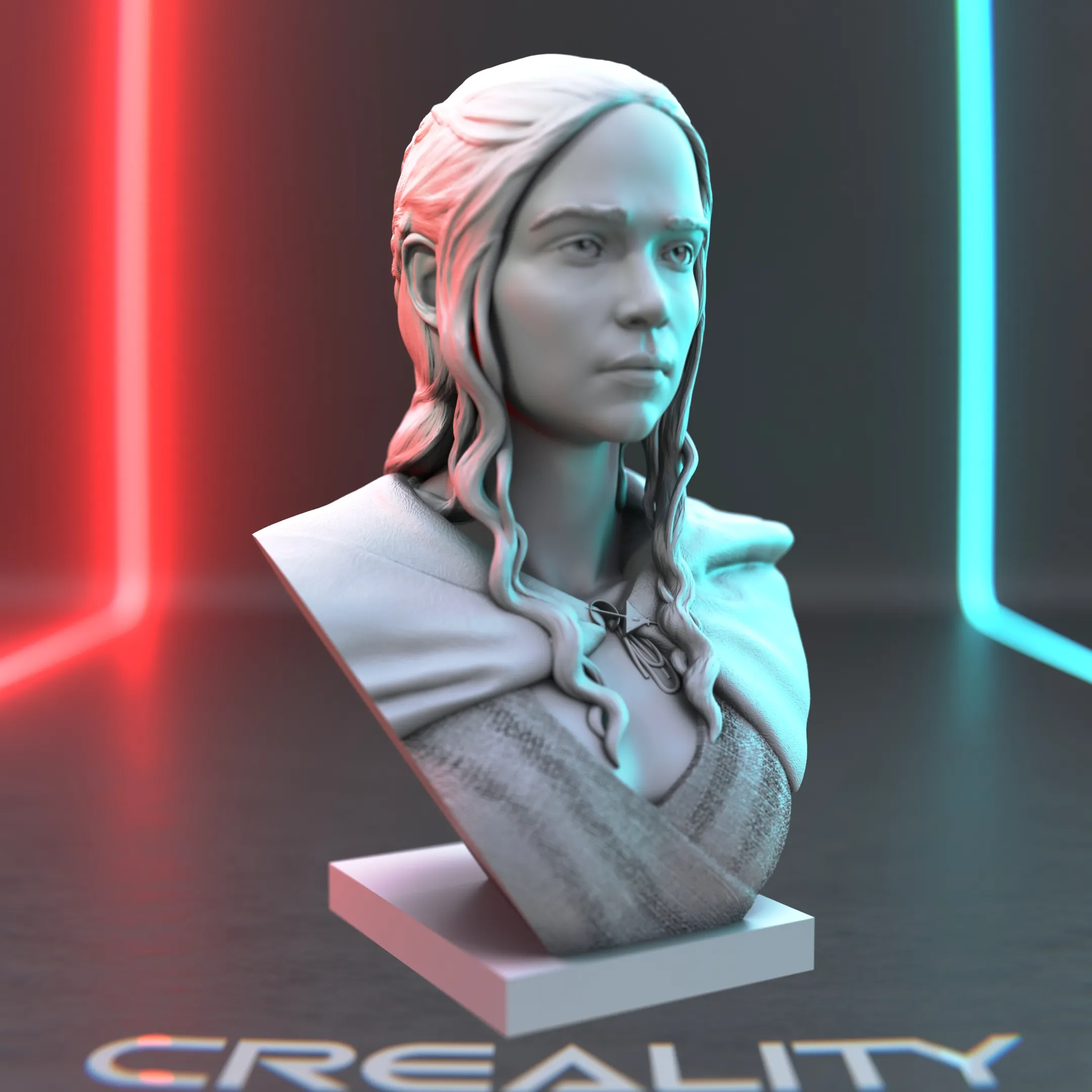 Daenerys Bust – Game of Thrones Fan Art 3D Model 🐉🔥