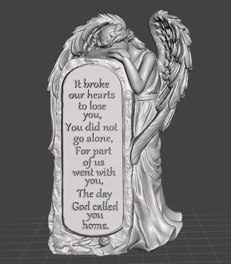 Weeping Angel  it broke our hearts Garden Statue
