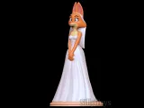 Diane Foxington with Wedding Dress-1