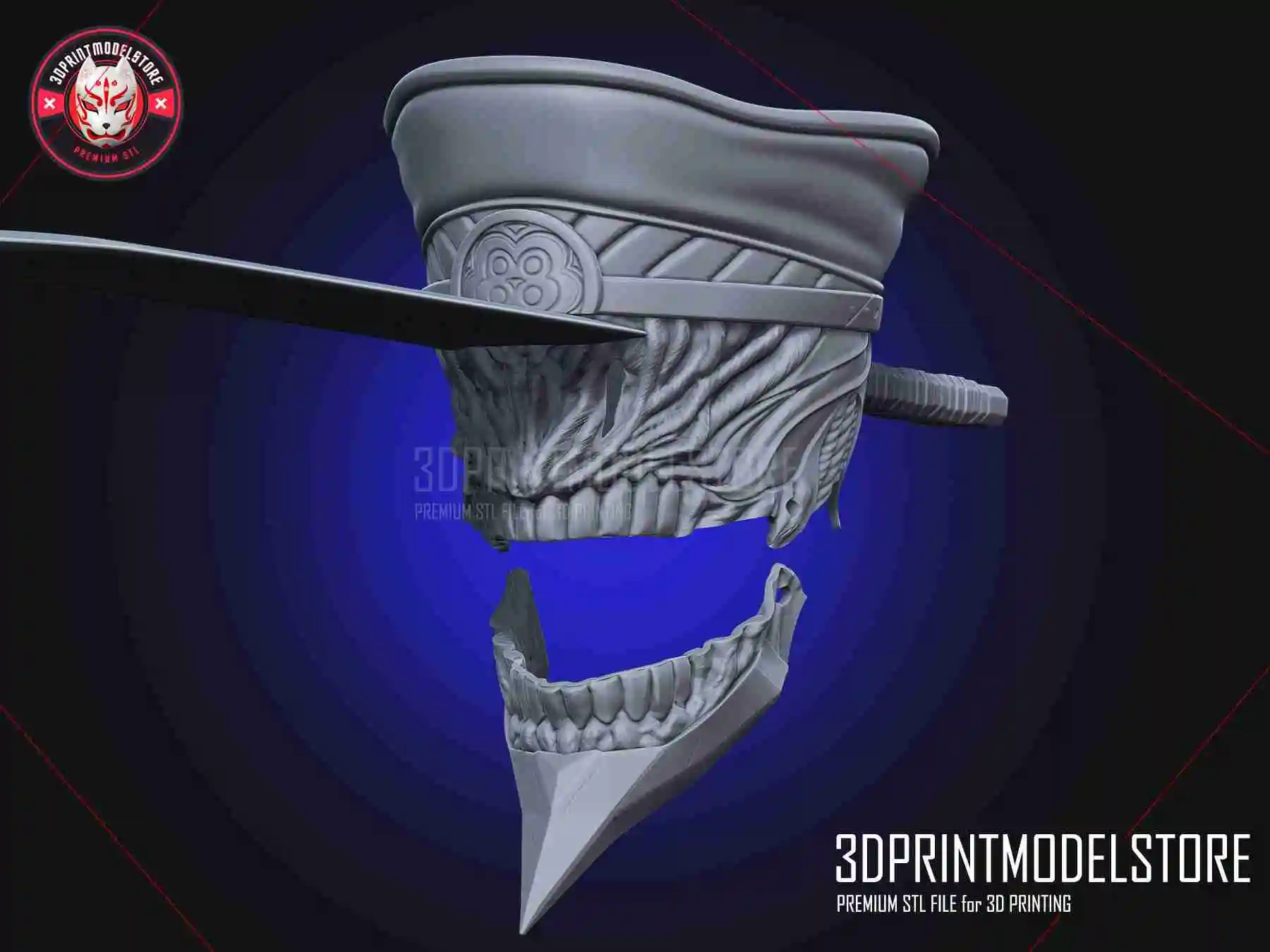 Chainsaw Man Cosplay Helmet - Katana Man - Halloween Costume 3D model 3D  printable