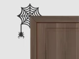 Halloween Door Corner Decor, Spider - Web Shaped-3