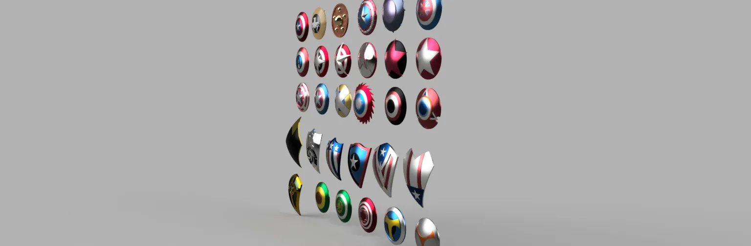 Marvel Comics Captain America Shields & related