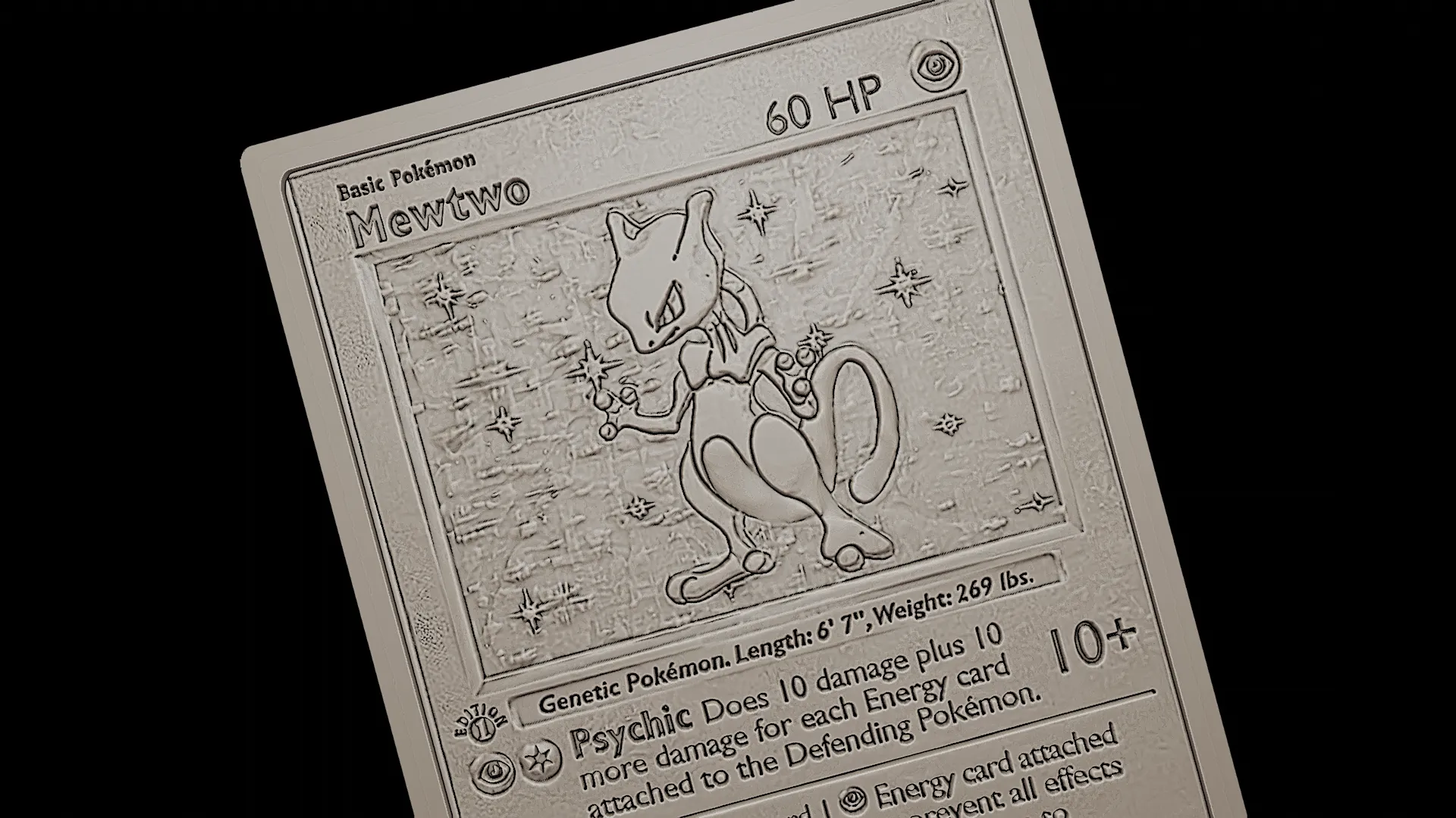 Mewtwo rare card Pokemon