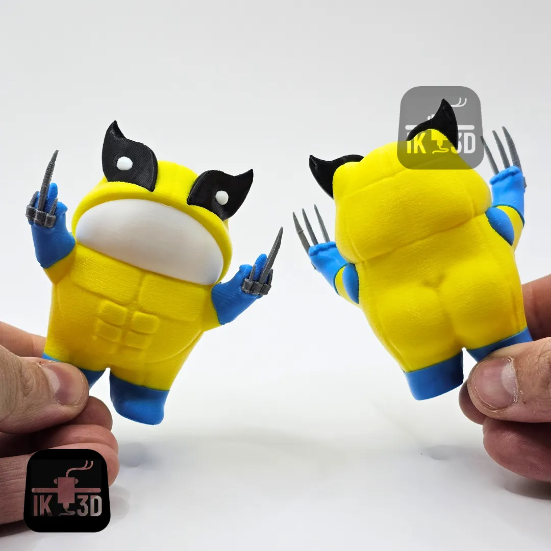 Cheeky Frog with Wolverine Costume - Claws and Middle Finger