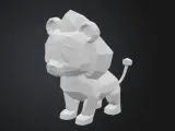 Low Poly lion-1