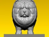 Chow chow furry Dog - terrier model - 3D print-1
