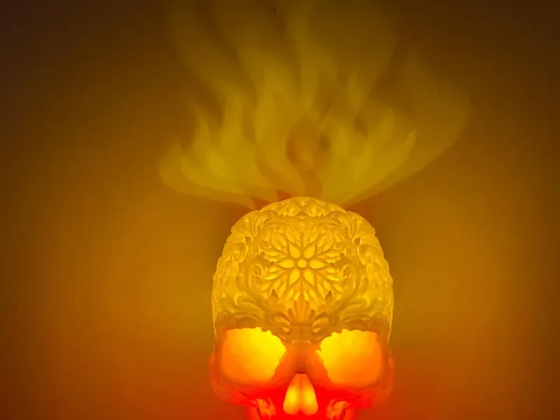 3D Skull Wall Sconce Lamp