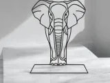 Elephant Line Art - Desktop Line Art-0