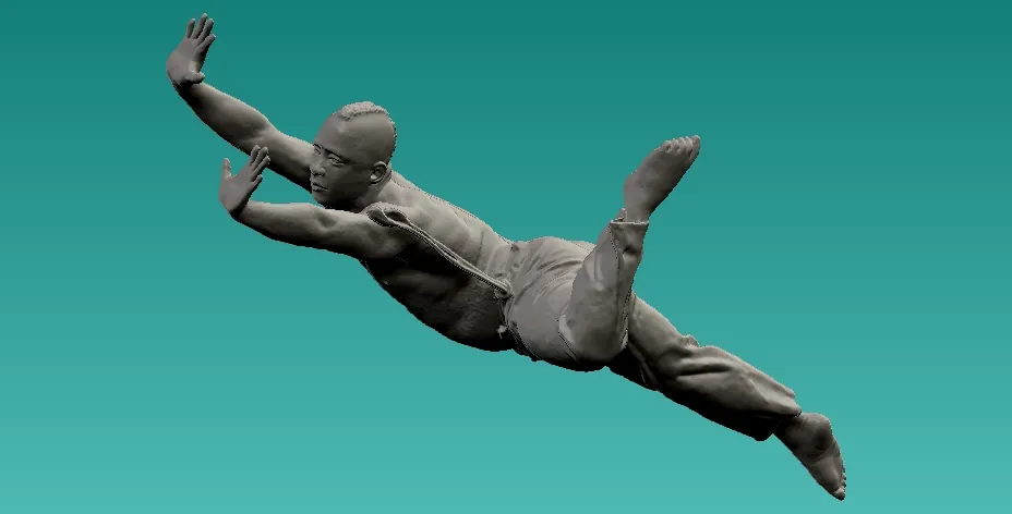 Capoeira Handstand statue - 3D print