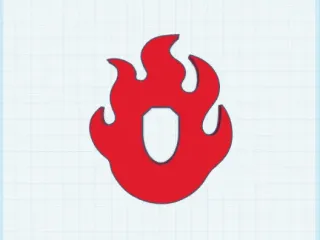 Basic Tanjiro Flame Tsuba