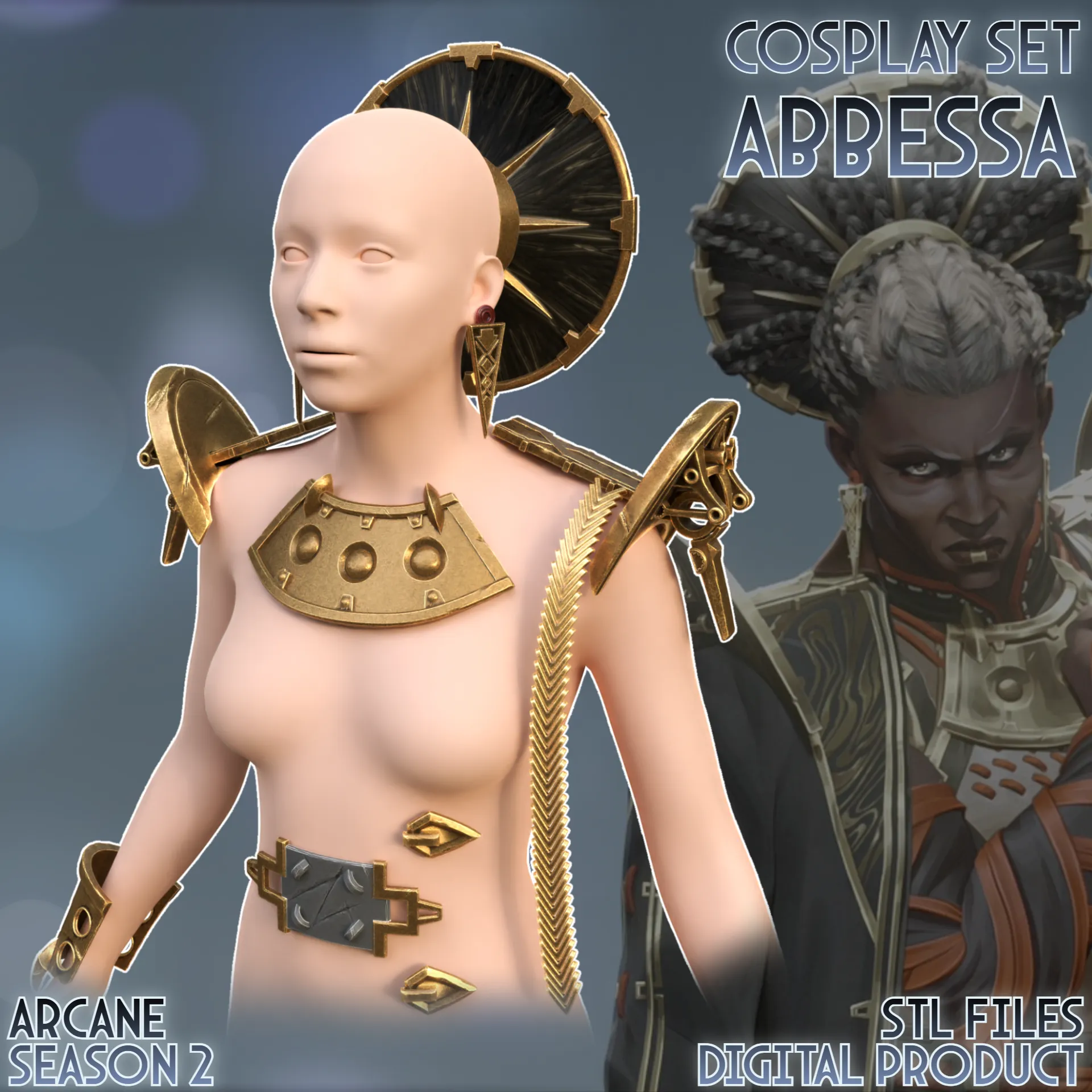 Ambessa Medarda Accessories Cosplay Set Arcane