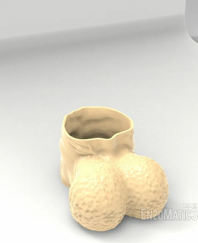cock pot male body planter pencil holder STL