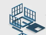 Chicago fire escape complete set for your wall / 58 parts !-5