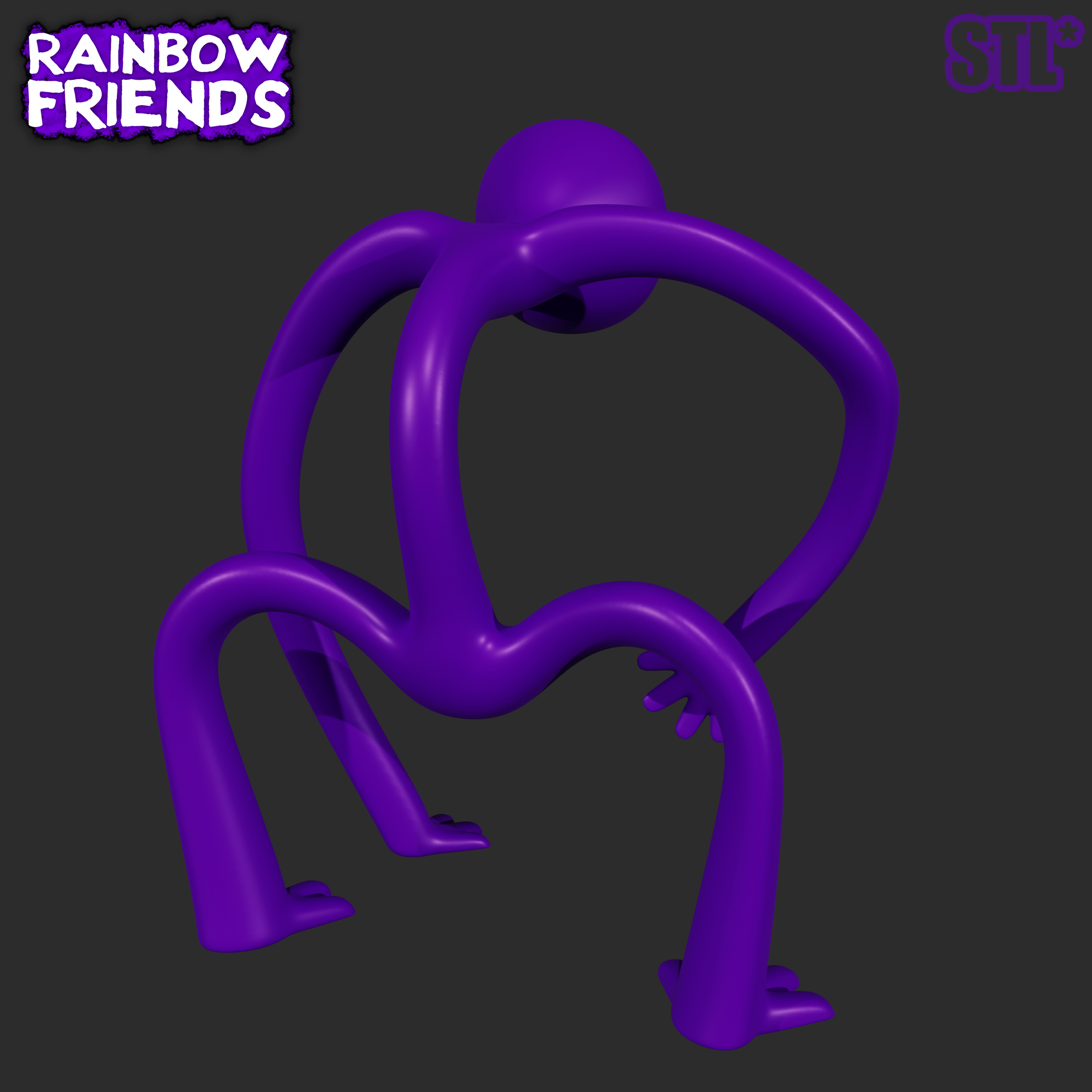 Roblox Rainbow Friends green 3d Print STL File (Instant Download) 