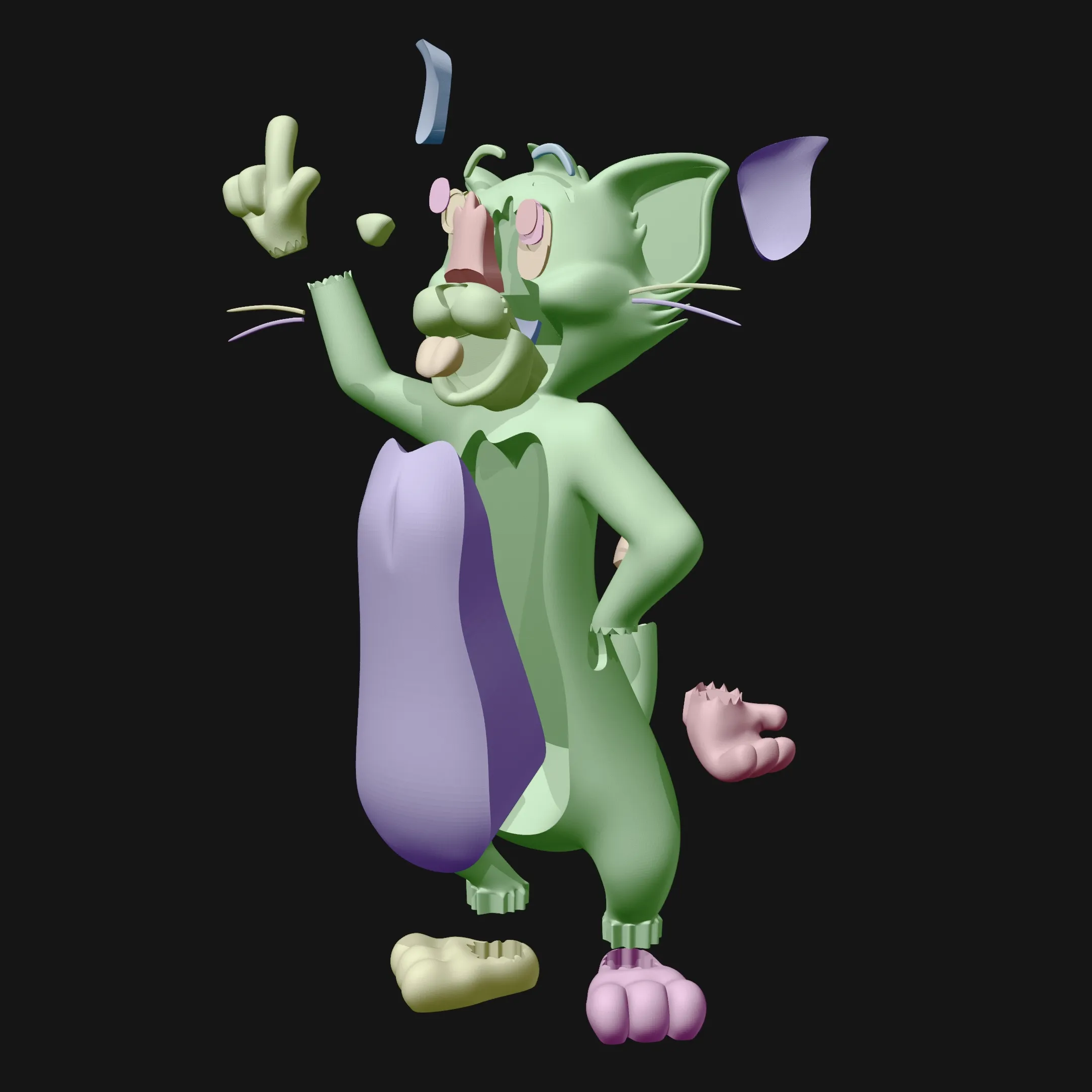 Tom Cat Multi-Parts Fan Art