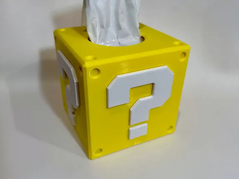 クエスチョンマーク・ブロック ティッシュボックスカバー