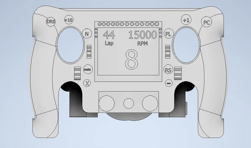 F1 Steering Wheel Display
