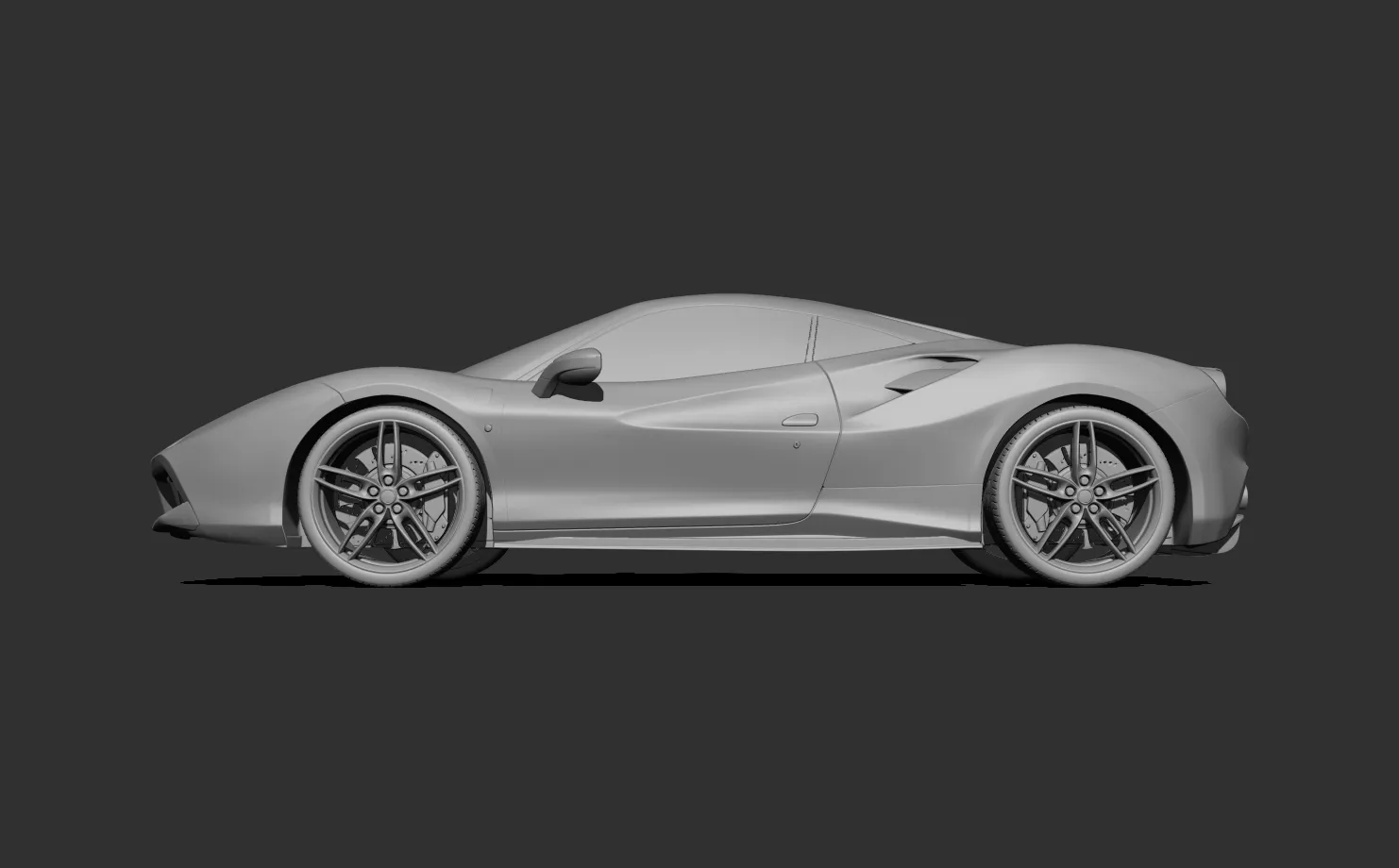 Ferrari 488 GTB 3d print model