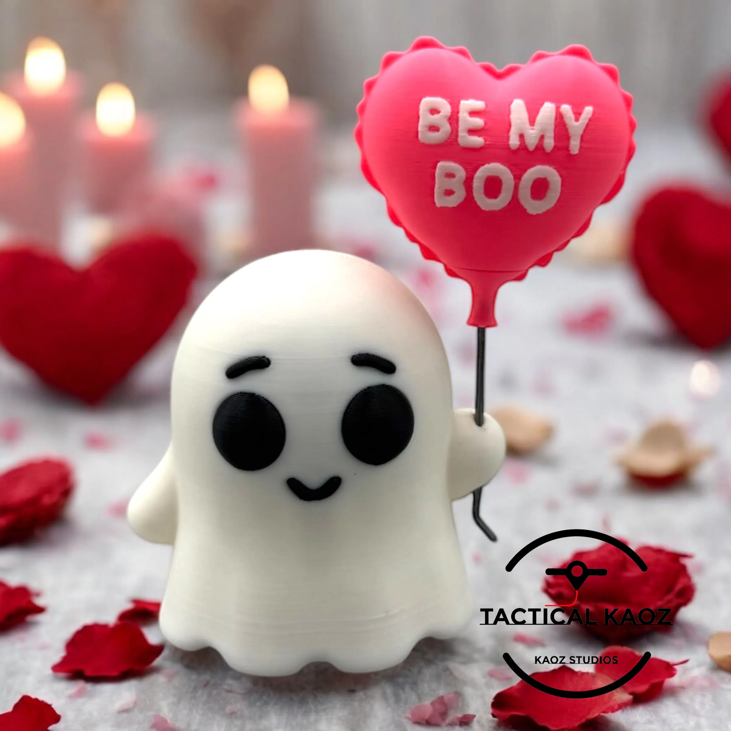 Other STL Download - Be My Boo Valentine Ghost – Cute & Pre-Paintedby ...