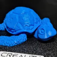 Cute Articulated Sea Turtle, print in place, no supports-0
