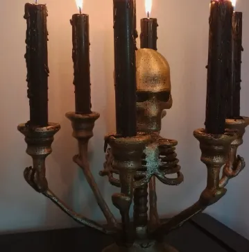 Skull Candlestick