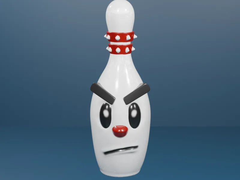 Angry bowling Pin