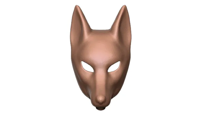 Kitsune Fox Mask 3D Model STL File