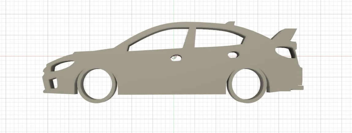 Subaru wrx sti 2019 keychain