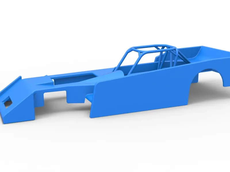 Shell of Small Block Supermodified race car Scale 1:25