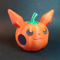 PUMPKIN WITH PIKACHU'S FACE-3