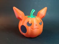 PUMPKIN WITH PIKACHU'S FACE-3