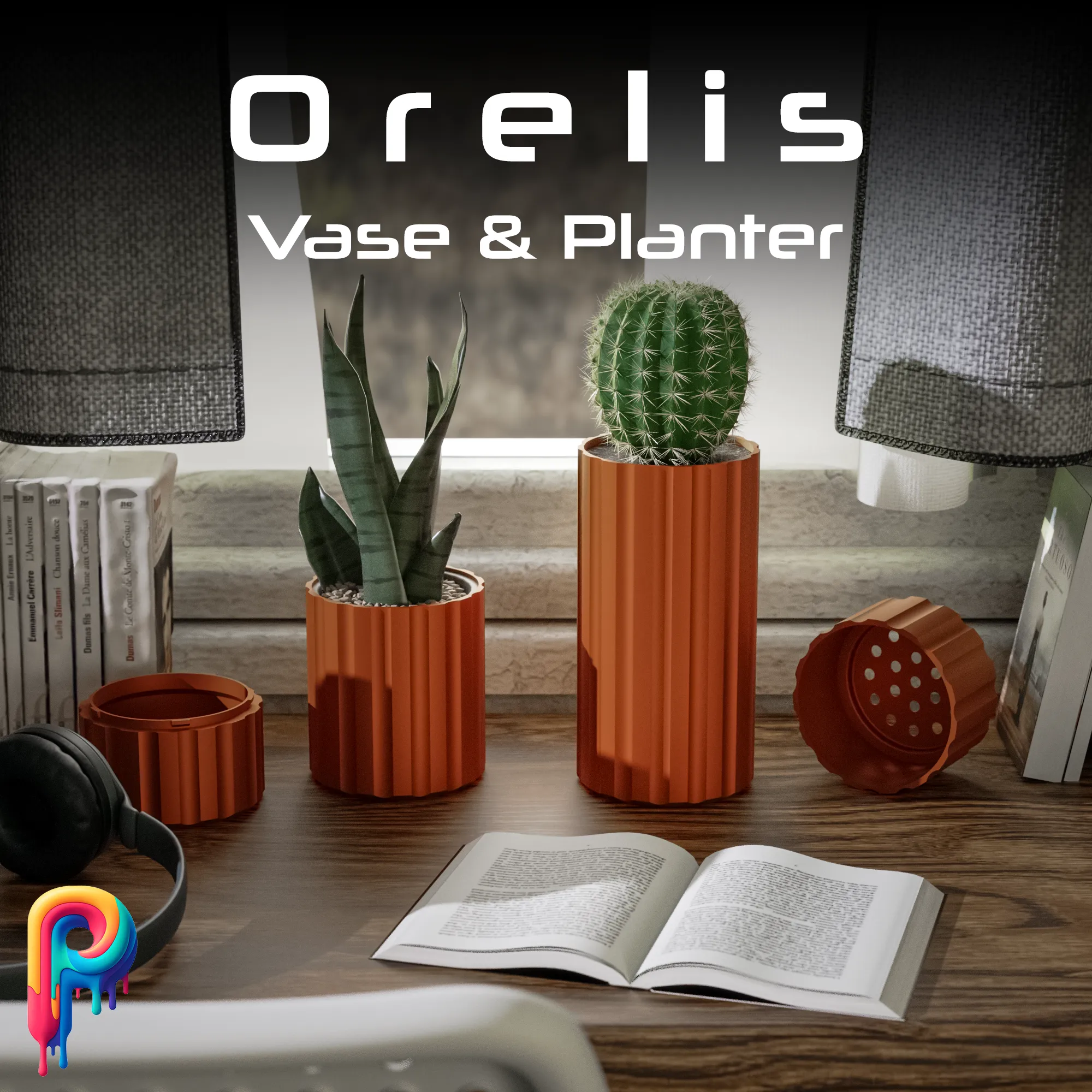 Orelis Vase & Planter Set by Polymeria