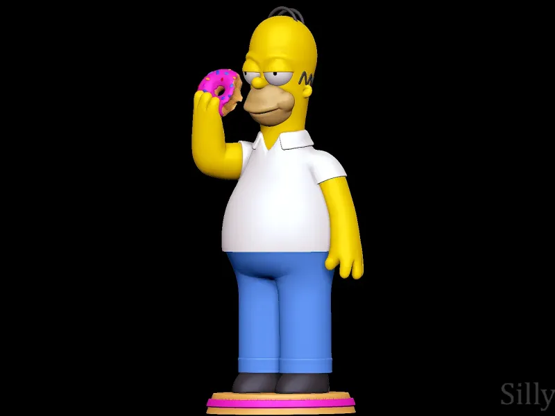 Homer Simpson eating Donut - The Simpsons