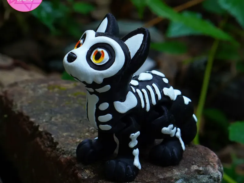 Print In Place Flexi Ghost Cat Articulated