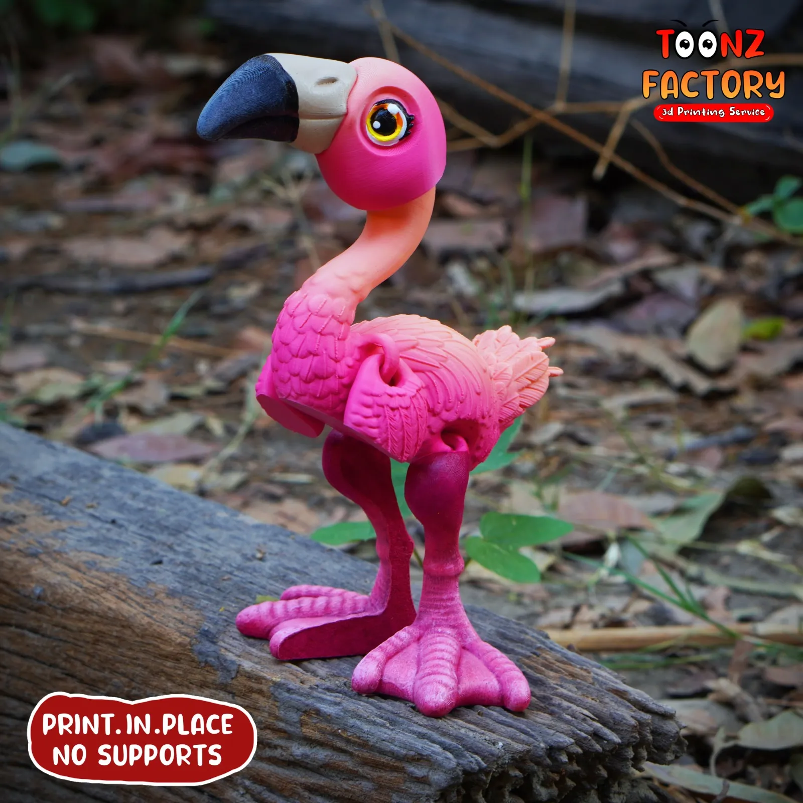 PRINT IN PLACE CUTE FLEXI FLAMINGO