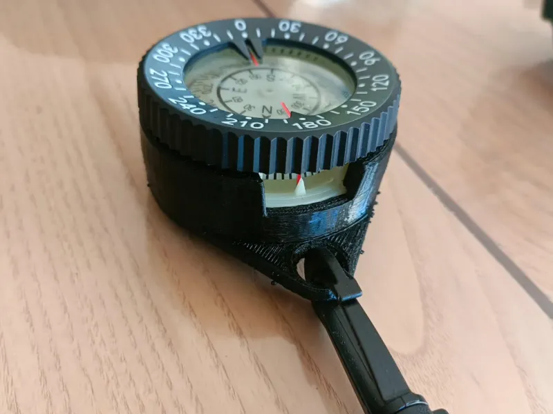 Support retracteur boussole de plongée