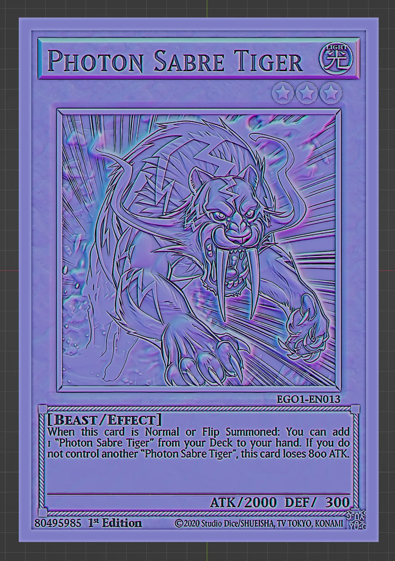 Photon Sabre Tiger - yu-gi-oh!